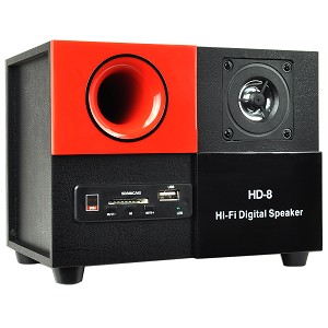 Portable MP3 Jukebox w/Li-Ion Battery (Black/Red) - MP3 Jukebox
